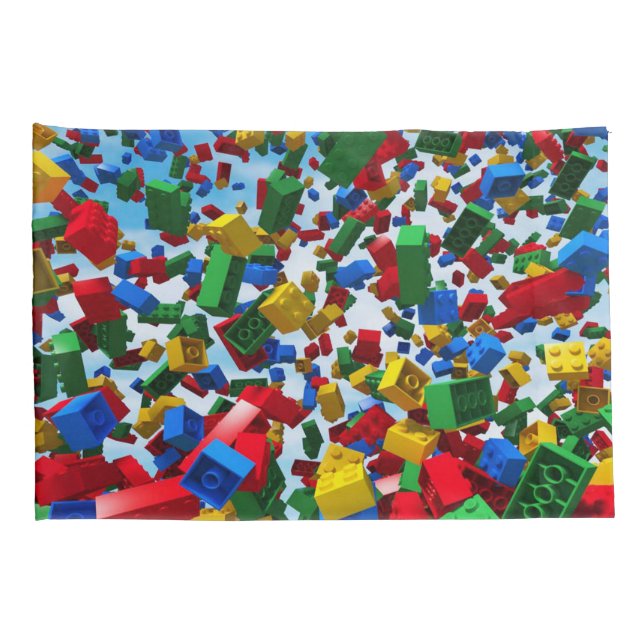 Spielen der Block-Kissen-Hüllen Kissenbezug (Rückseite-Rechts)