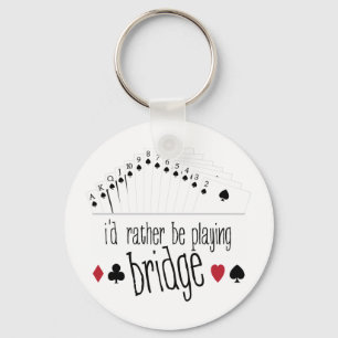 Spielen der Brücke Schlüsselanhänger