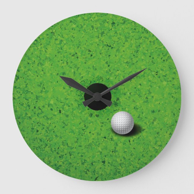 Spielen der Golf-Wanduhr Große Wanduhr (Vorderseite)