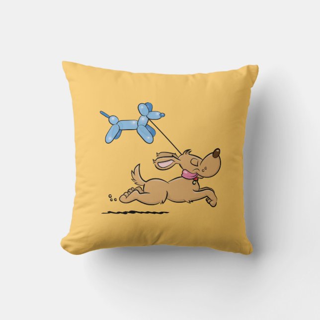 Spielen des Hundes Kissen (Vorderseite)