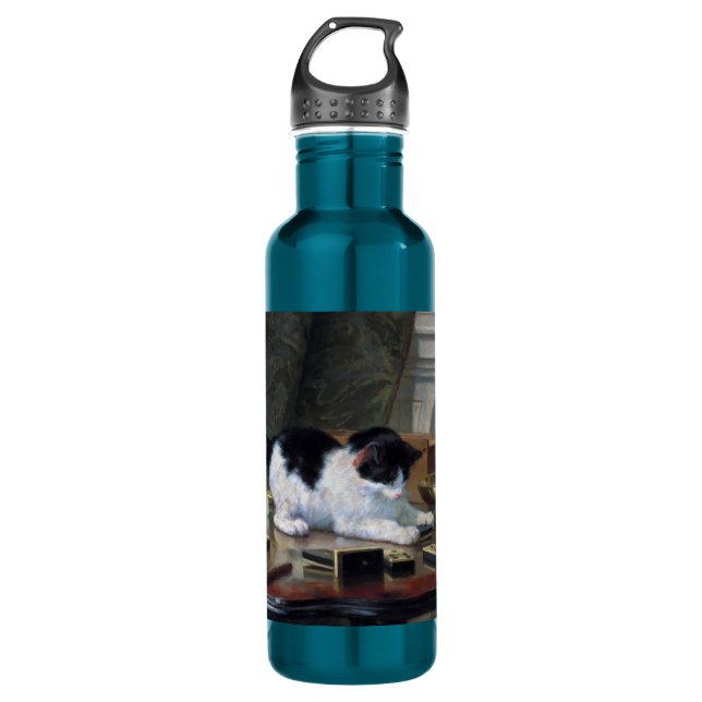 Spielen des Kätzchens durch Henriëtte Ronner-Knip Trinkflasche (Vorderseite)