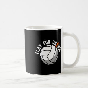 Spielen für Orange Volleyball Leukämie Krebsvorsor Kaffeetasse