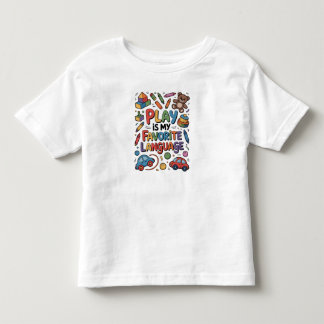 Spielen ist meine Lieblingssprache Kleinkind T-shirt