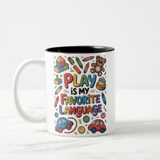 Spielen ist meine Lieblingssprache Zweifarbige Tasse