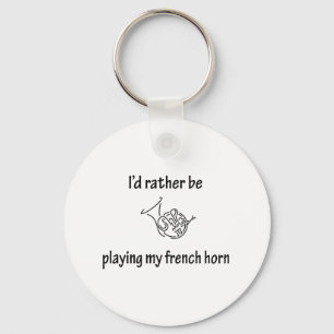 Spielen meines französischen Horns Schlüsselanhänger