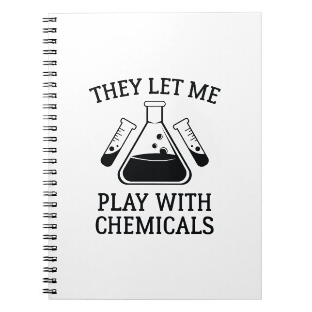 Spielen mit Chemikalien Notizblock (Vorderseite)