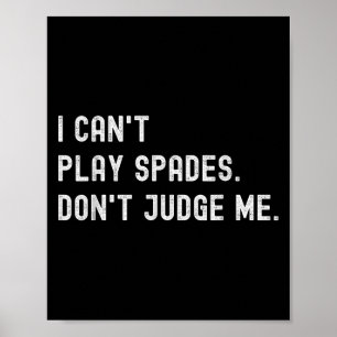 Spielen mit der lustigen Karte Lover I Can't Play Poster