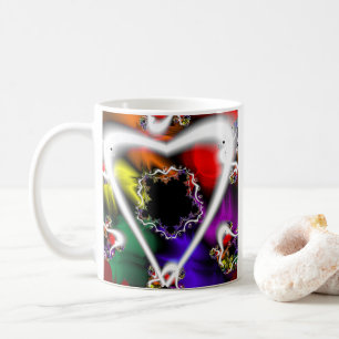 Spielen Rainbow Fraktal Art Kaffeetasse