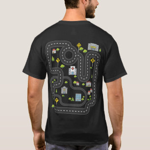 Spielen Sie Autos auf dem Auto-Rennen auf dem Vate T-Shirt