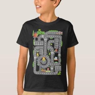 Spielen Sie Autos auf dem Track-Fan des HinterPlay T-Shirt
