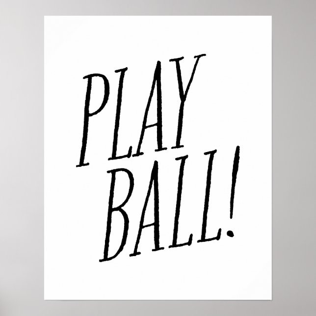 Spielen Sie Baseball-Spieler Spaß schwarze Typ Kin Poster (Vorne)