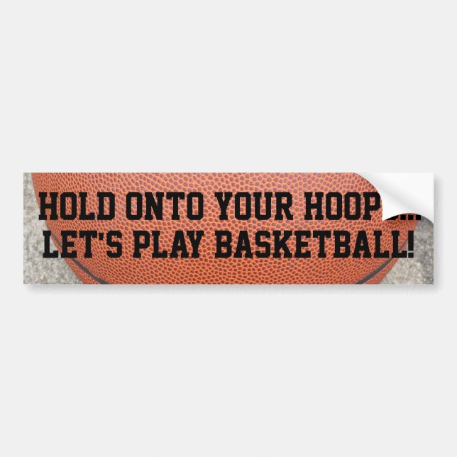 Spielen Sie Basketball auf Ihren Hoops Autoaufkleber (Vorne)