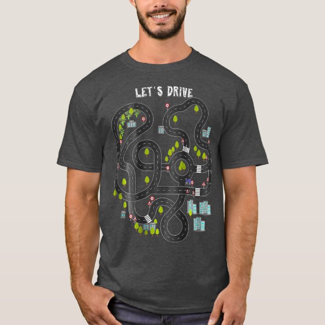 Spielen Sie Cars auf Daddys Back Gift für Vater Ma T-Shirt (Vorderseite)