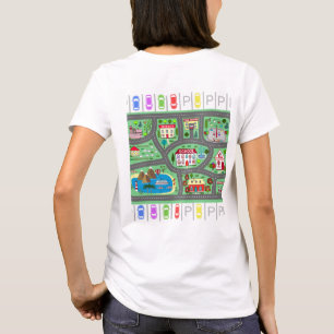 Spielen Sie das Autorennen auf der Rückseite der M T-Shirt