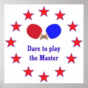 Spielen Sie das VorlagenKlingeln Pong Poster