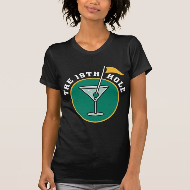 Spielen Sie den 19. Loch-trinkenden T - Shirt Golf (Vorderseite)