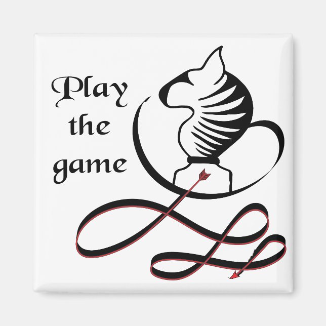 Spielen Sie den GAME Bull Terrier Magnet (Vorne)