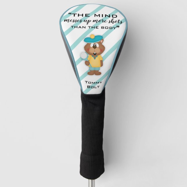 Spielen Sie den Verstand verwirrt oben mehr Golf Headcover (Vorderseite)