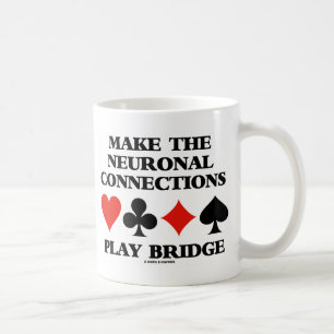 Spielen Sie die Brücke der neuronalen Verbindungen Kaffeetasse