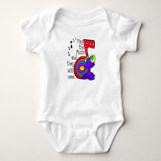 Spielen Sie die Musik.. Baby Bodysuit Baby Strampler