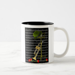 Spielen Sie die Musik… Zweifarbige Tasse