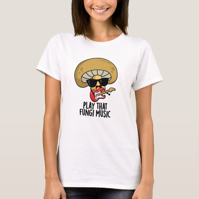 Spielen Sie diese Fungi Music Funny Mushroom Pub T-Shirt (Vorderseite)