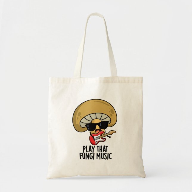 Spielen Sie diese Fungi Music Funny Mushroom Pub Tragetasche (Vorne)