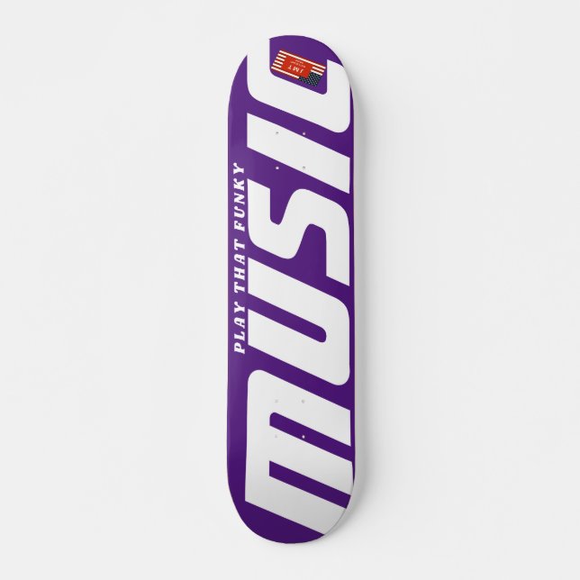 SPIELEN SIE DIESE FUNKY MUSIC 7 3/4" Skateboard De (Vorne)