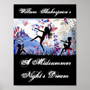 Spielen Sie einen Sommernachtstraum William Poster