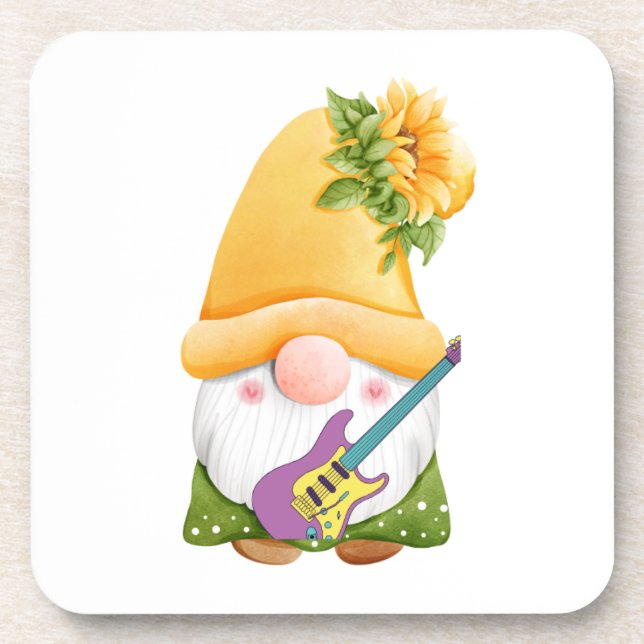 Spielen Sie Gitarre auf einem Getränkeuntersetzer (Vorderseite)