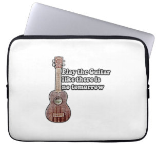 Spielen Sie Gitarre, wie es kein Morgen gibt. Vint Laptopschutzhülle