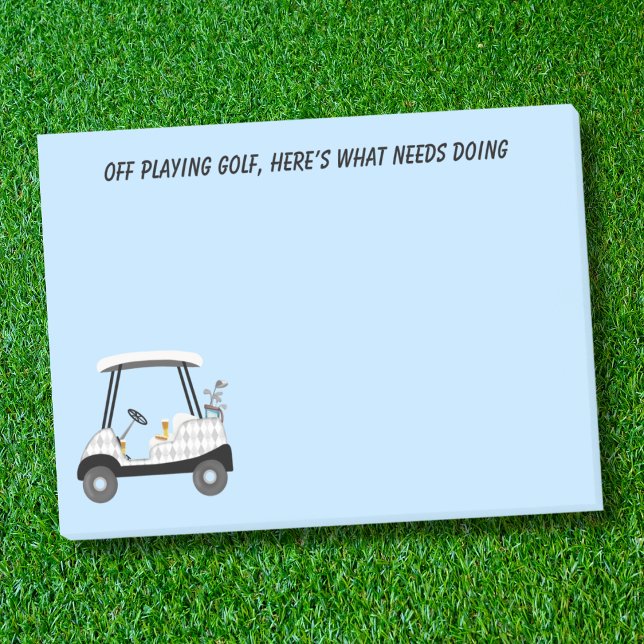 Spielen Sie Golf Cart mit Bier und Hot Dog Post-it Klebezettel (Von Creator hochgeladen)