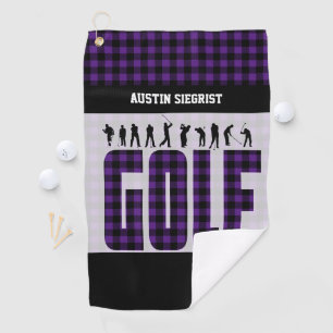 Spielen Sie Golf individuell - Untergrund-Farbe Golfhandtuch