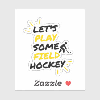 Spielen Sie Hockey Aufkleber