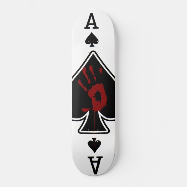 Spielen Sie Ihre letzte Karte Skateboard (Vorderseite)