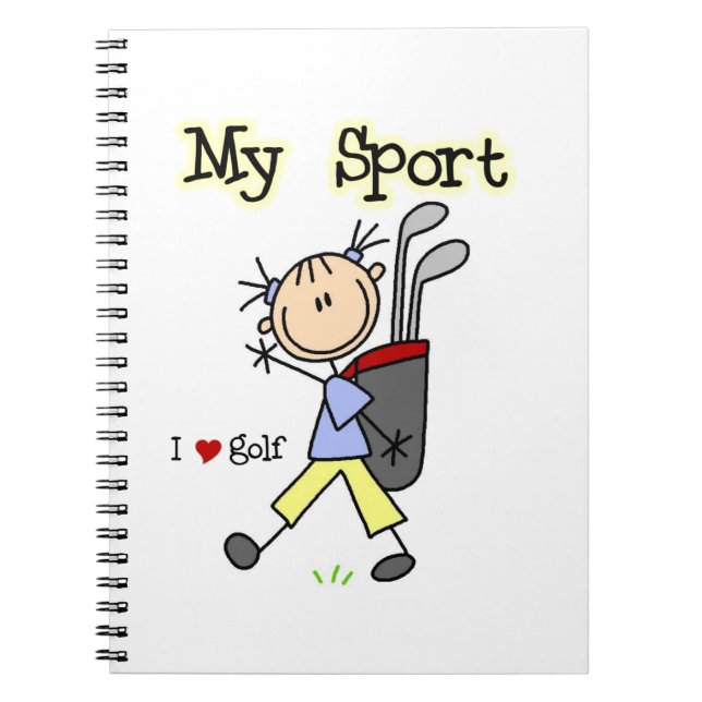 Spielen Sie meinen Sport Golf Notizblock (Vorderseite)