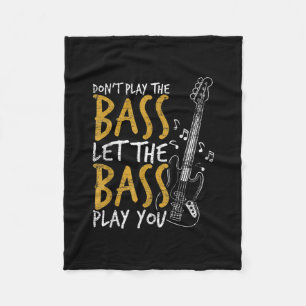Spielen Sie nicht die Bass-Gitarre Lassend Fleecedecke