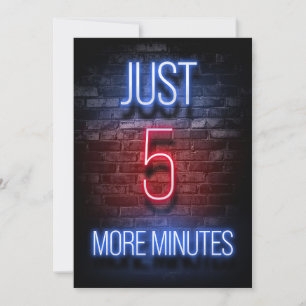 Spielen Sie noch fünf Minuten Save The Date