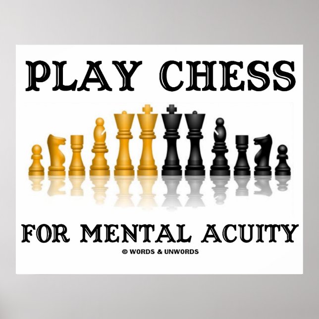 Spielen Sie Schach für psychische Aufmerksamkeit ( Poster (Vorne)