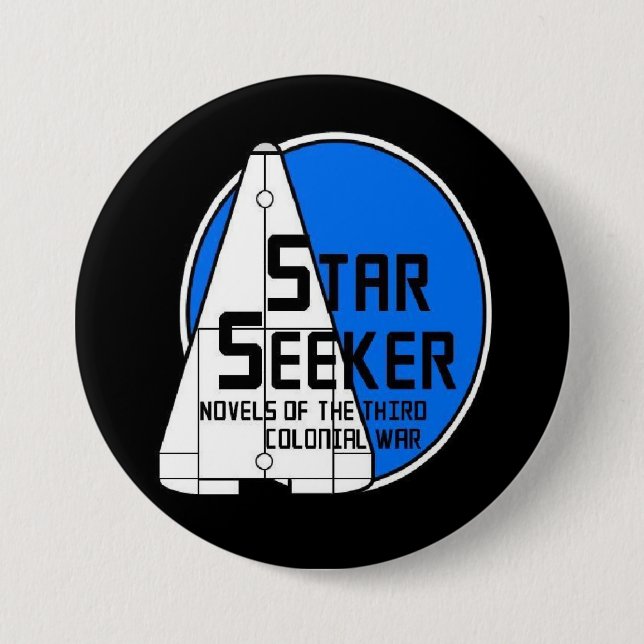 Spielen Sie Sucher-blauen Logo-Knopf - 3 Zoll die Button (Vorderseite)