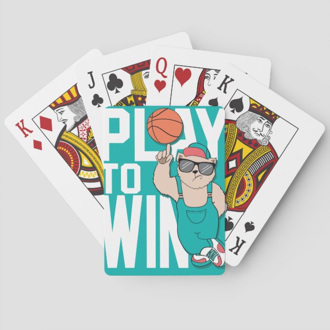 Spielen Sie um zu gewinnen Spielkarten (Rückseite)