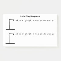 Spielen Sie zwei Spiele von Hangman pro Blatt Post