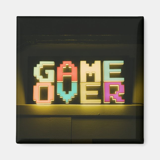 Spielen über Niedliche Pixel Art Pixel Arts Easy D Magnet (Vorne)