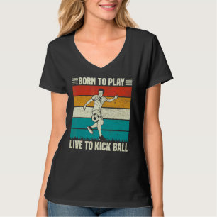 Spielen und Live, um den Fußballspieler von Ball z T-Shirt