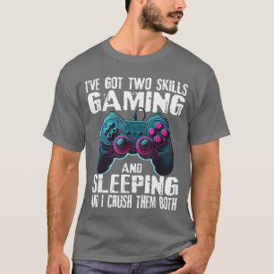 Spielen und Schlafen Lustige Gamer-Sprüche Boyseen T-Shirt
