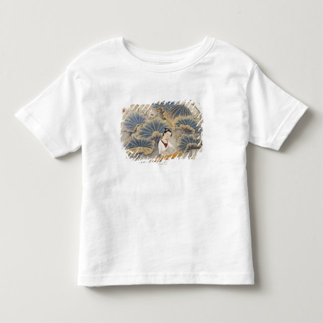 Spielen von Musik durch Lotus-Teich Kleinkind T-shirt (Vorderseite)