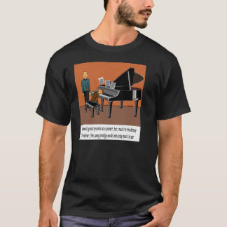 Spielen von Musik durch Ohr T-Shirt