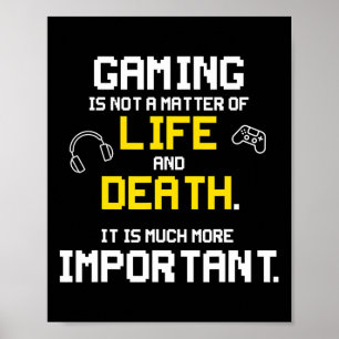 Spielen von Videospielen Spaß PC Console Gamer Gee Poster