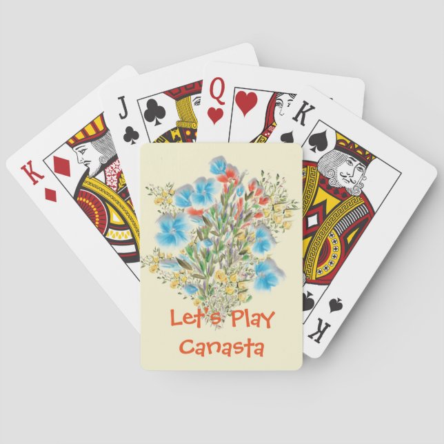 Spielen wir Canasta-Karten Spielkarten (Rückseite)