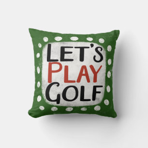 Spielen wir das Golf Throw Kissen